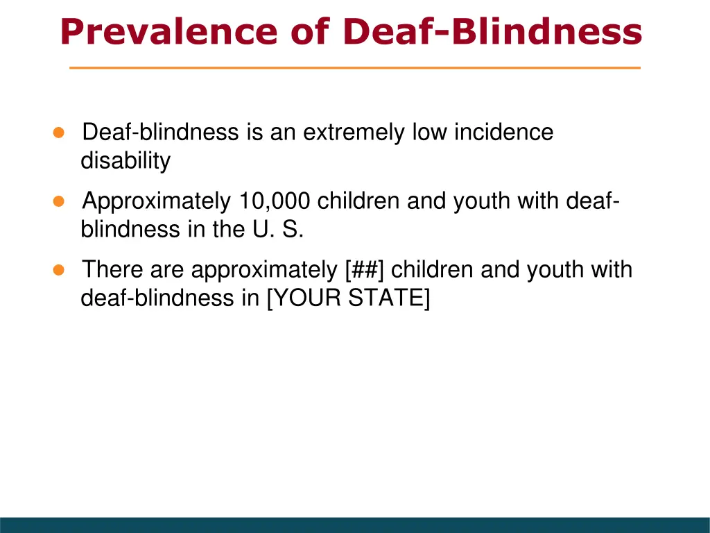 prevalence of deaf blindness