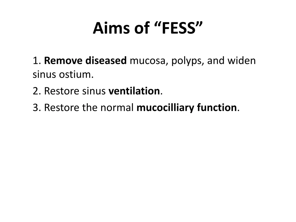 aims of fess