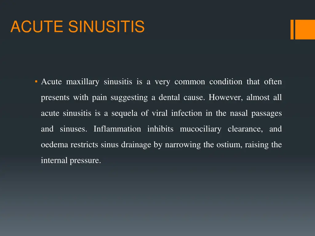 acute sinusitis