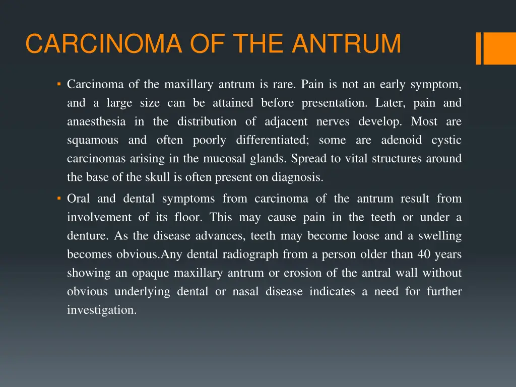 carcinoma of the antrum