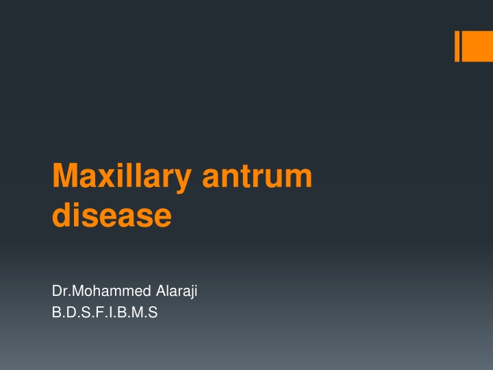 maxillary antrum disease