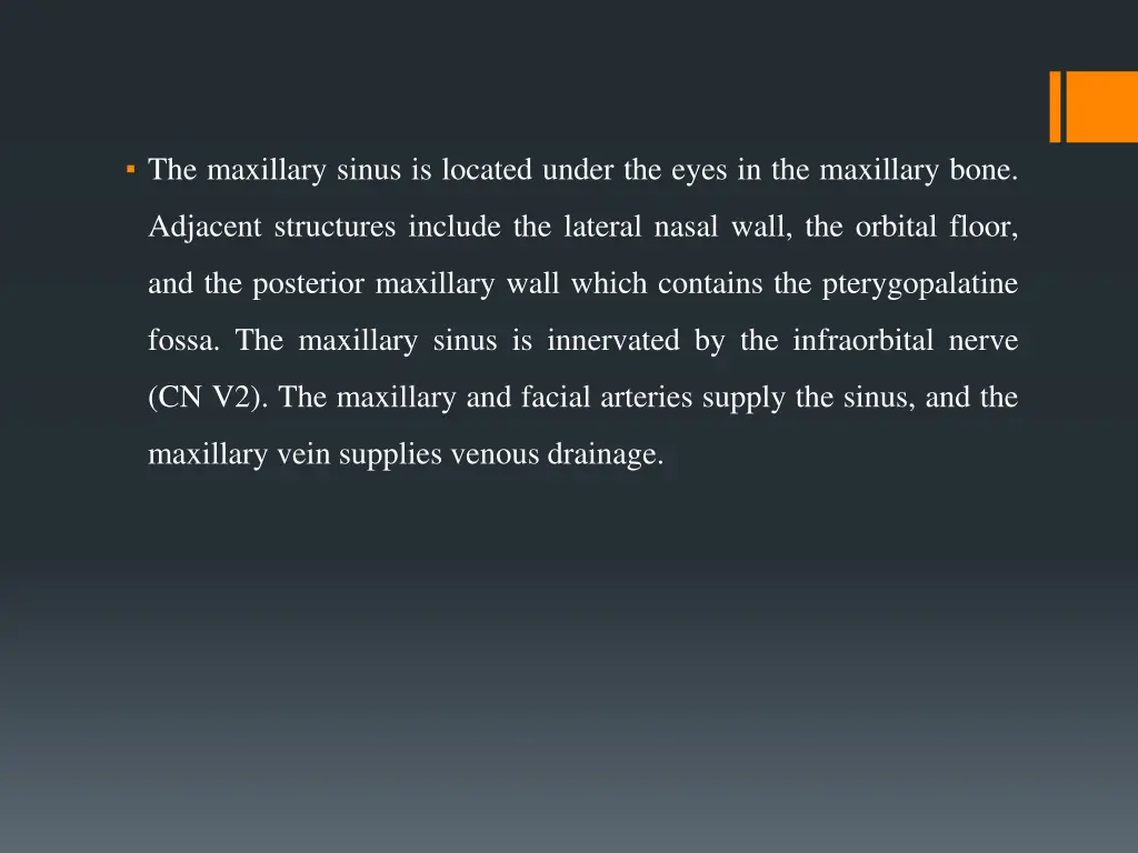 the maxillary sinus is located under the eyes