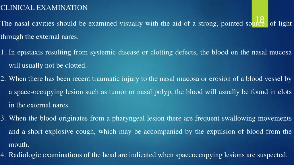 clinical examination
