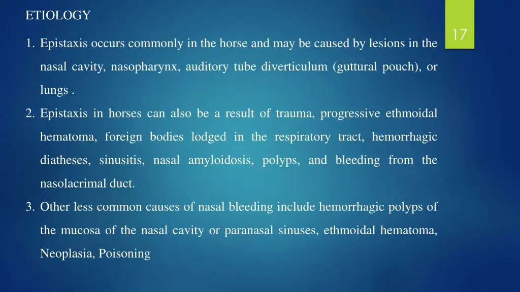 etiology