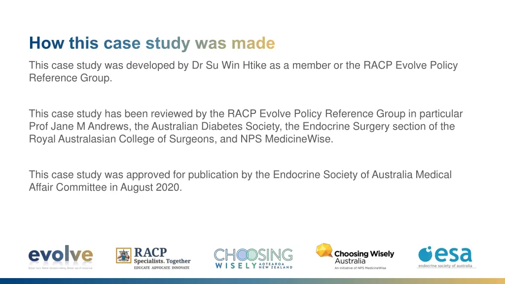 how this case study was made