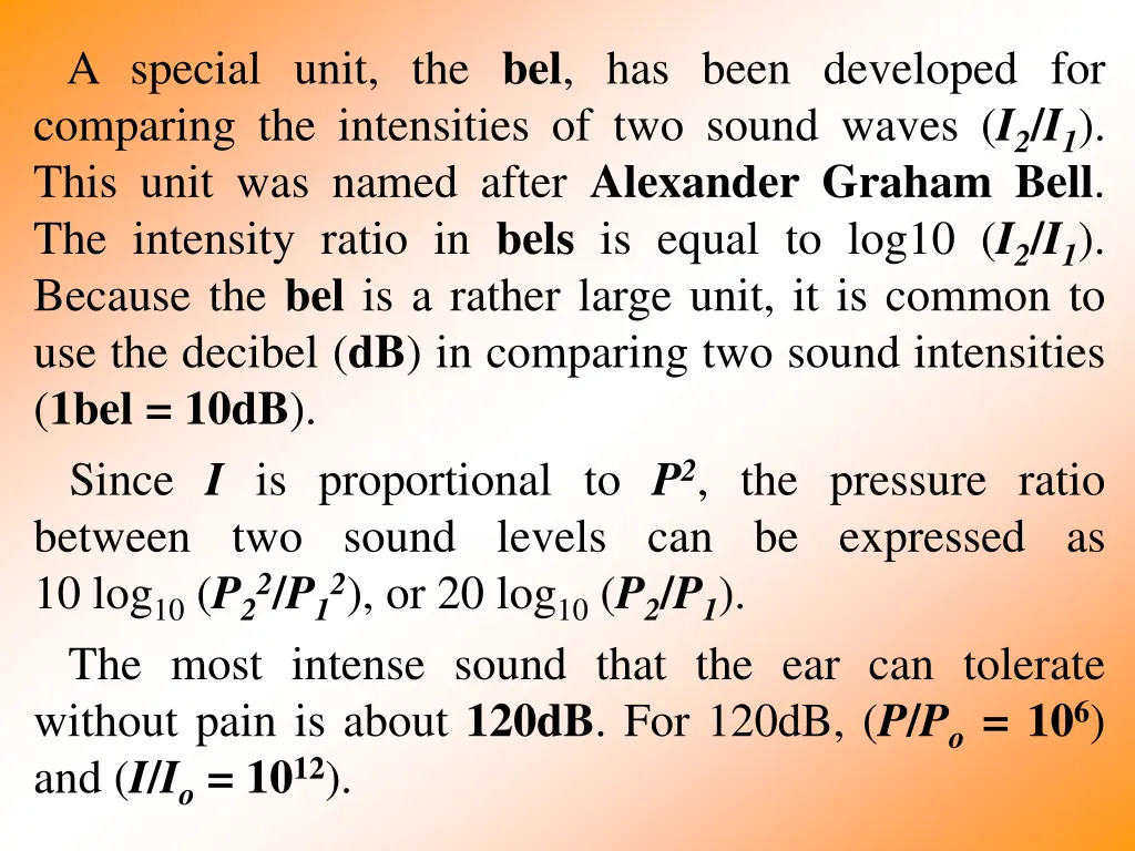 a special unit the bel has been developed