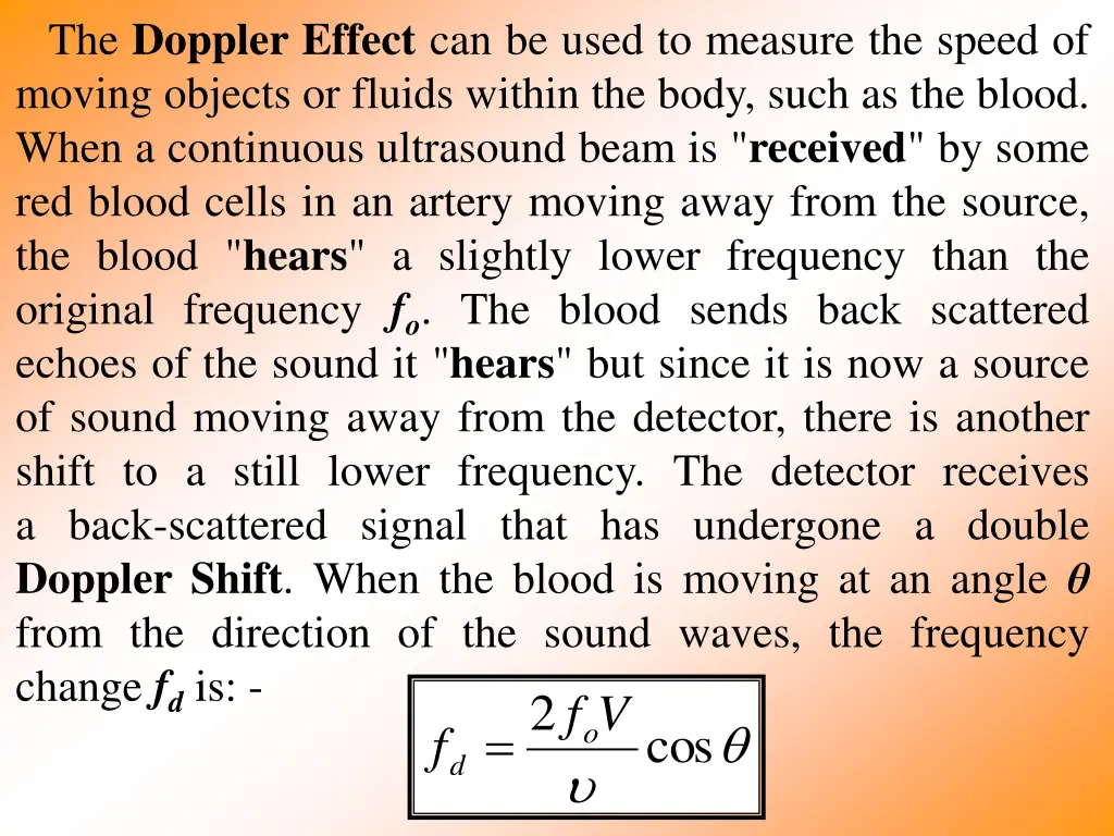 the doppler effect can be used to measure