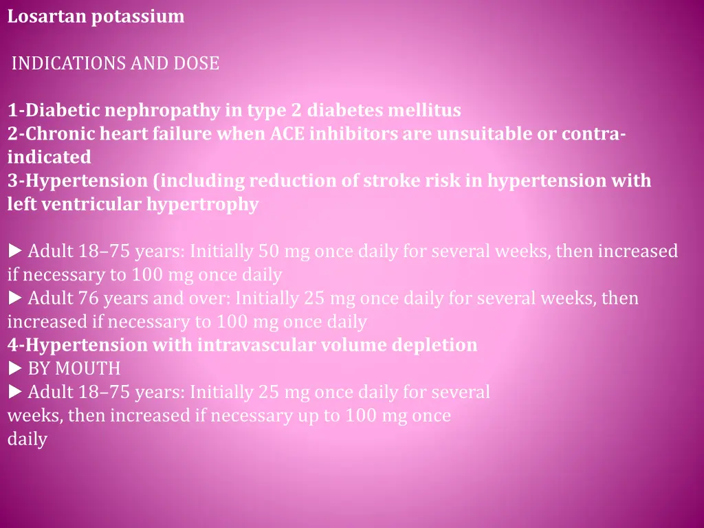 losartan potassium