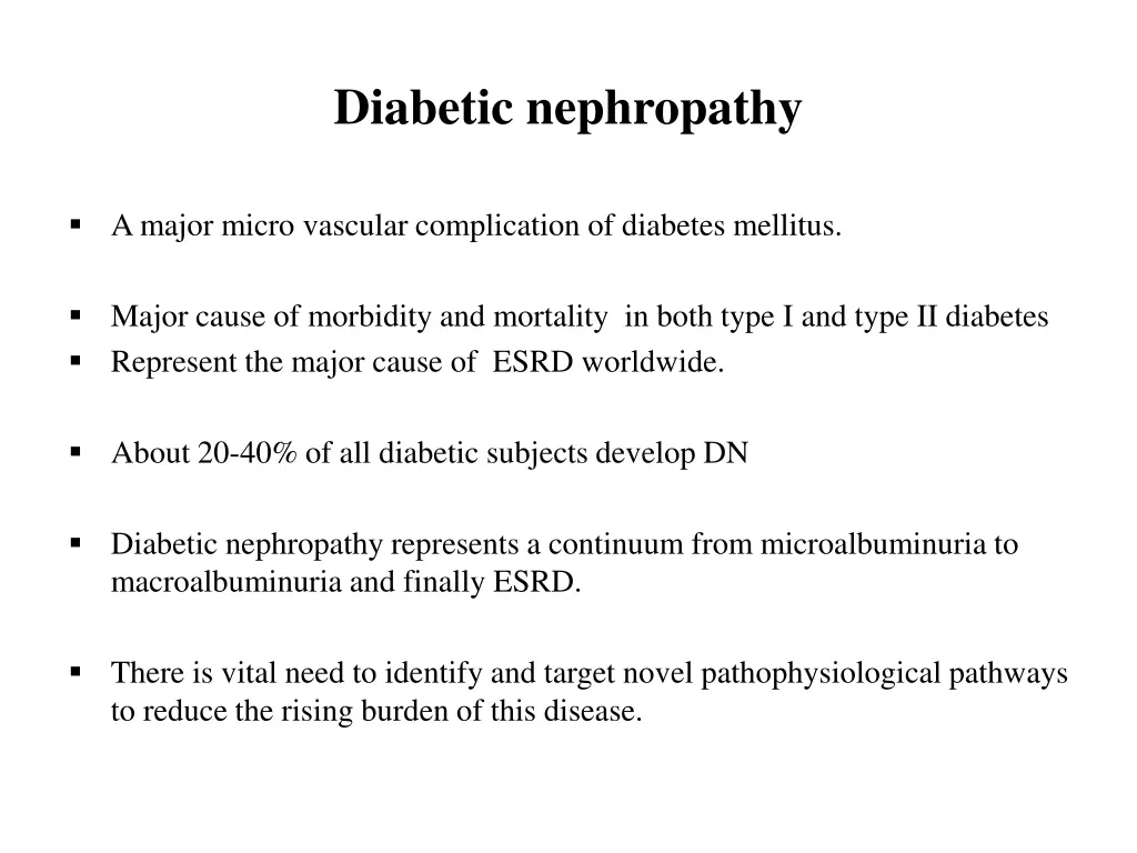 diabetic nephropathy