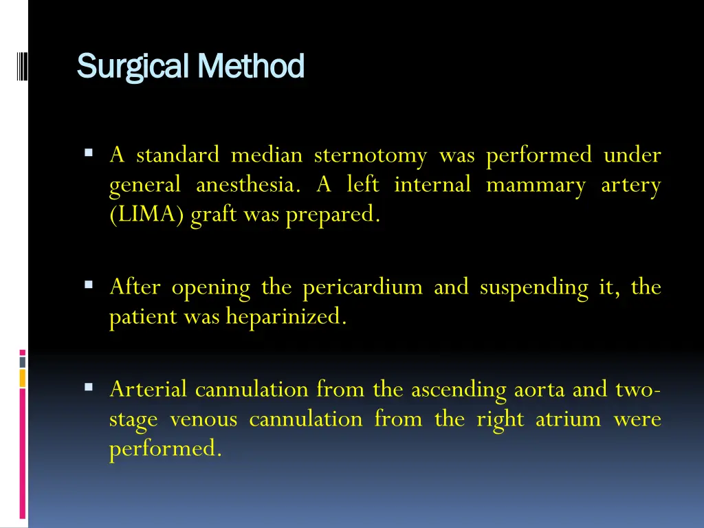 surgical method surgical method