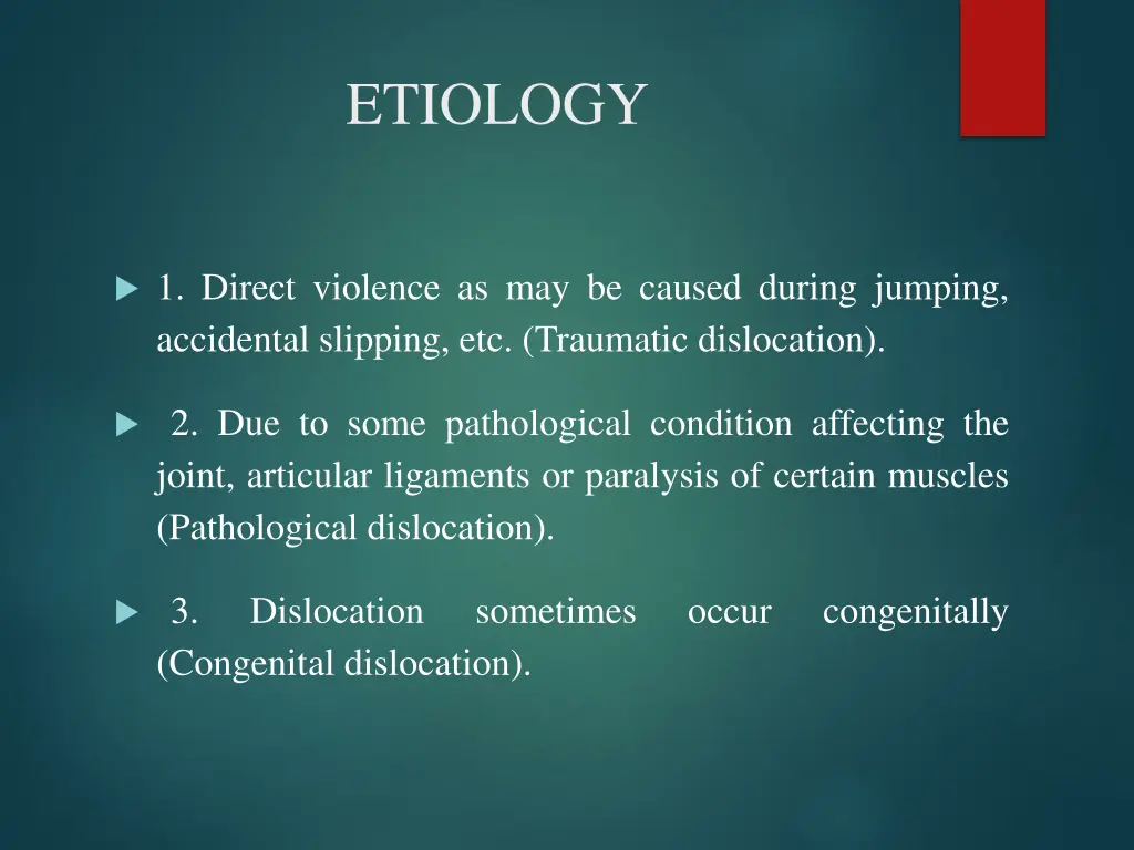 etiology