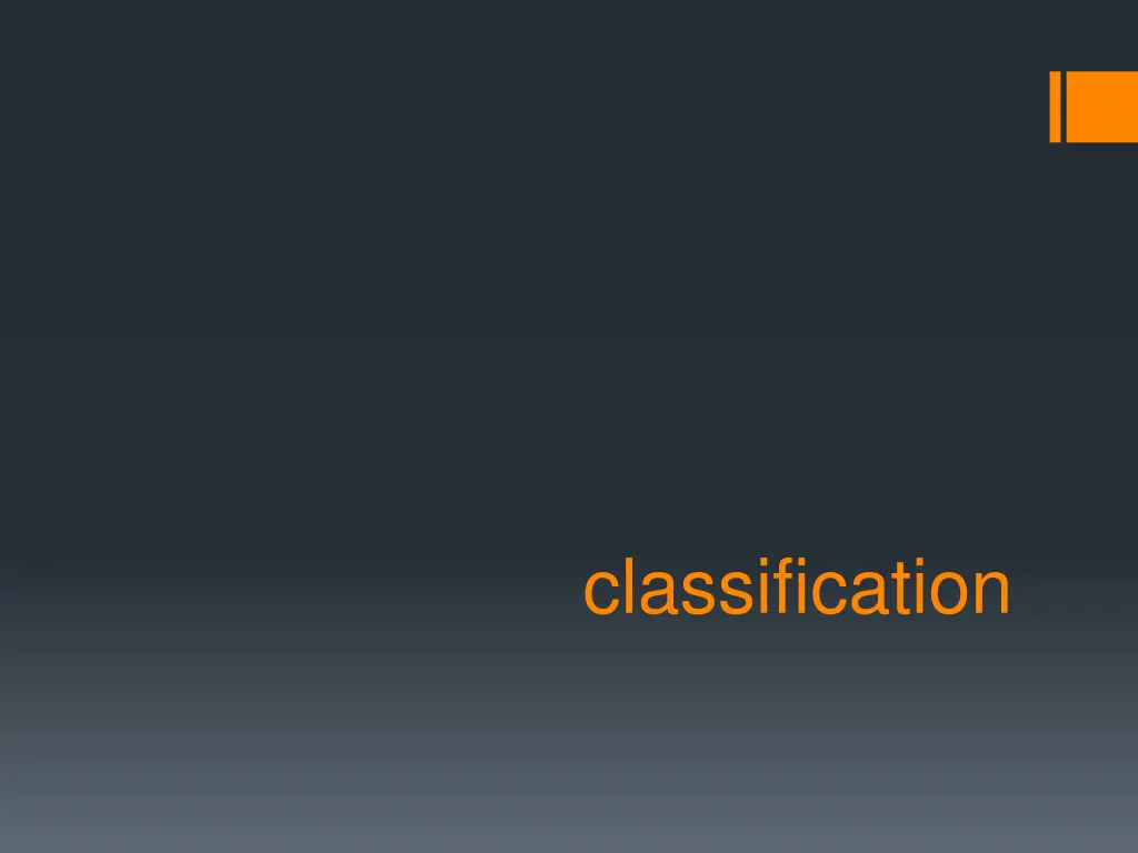 classification