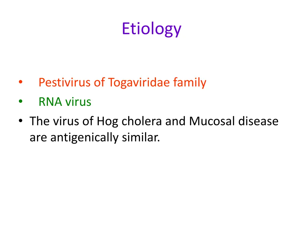 etiology