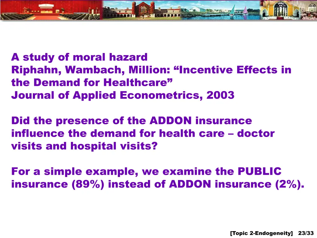 a study of moral hazard riphahn wambach million