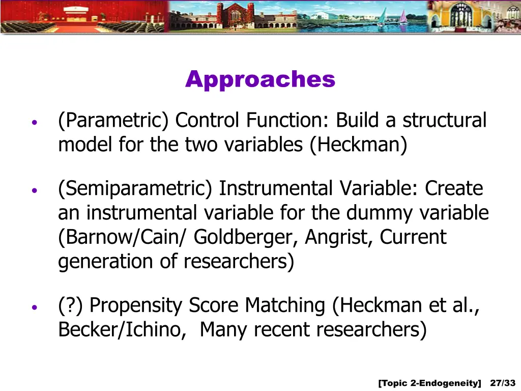 approaches