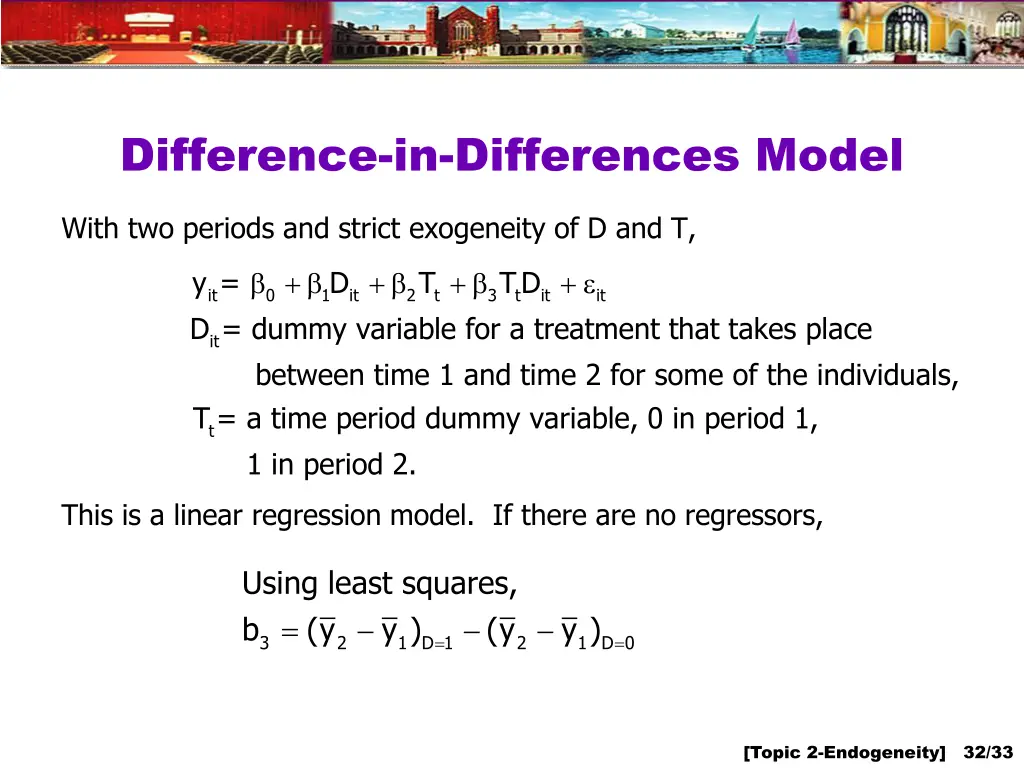 difference in differences model