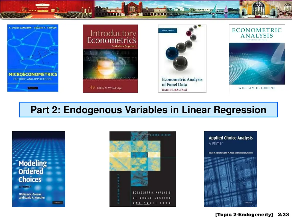 part 2 endogenous variables in linear regression