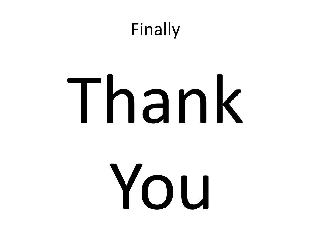 finally