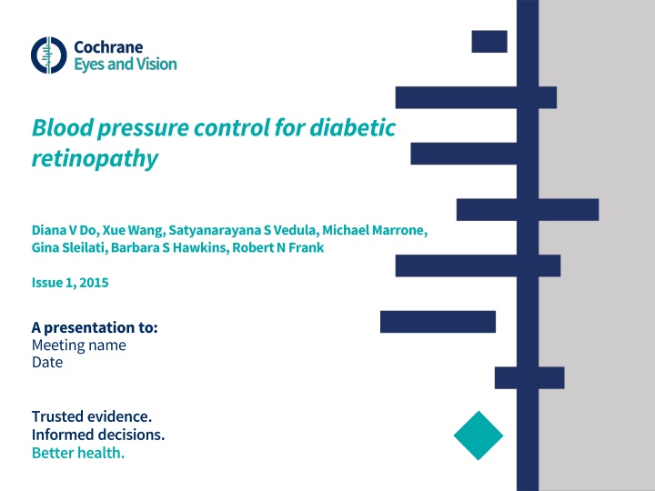 blood pressure control for diabetic retinopathy