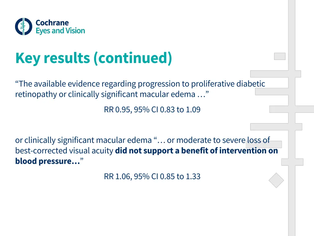 key results continued