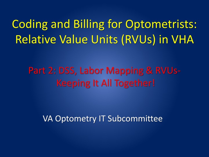 coding and billing for optometrists relative