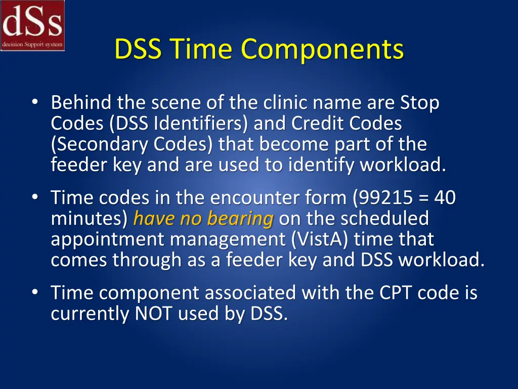 dss time components