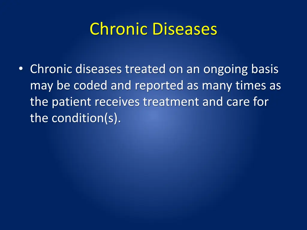 chronic diseases