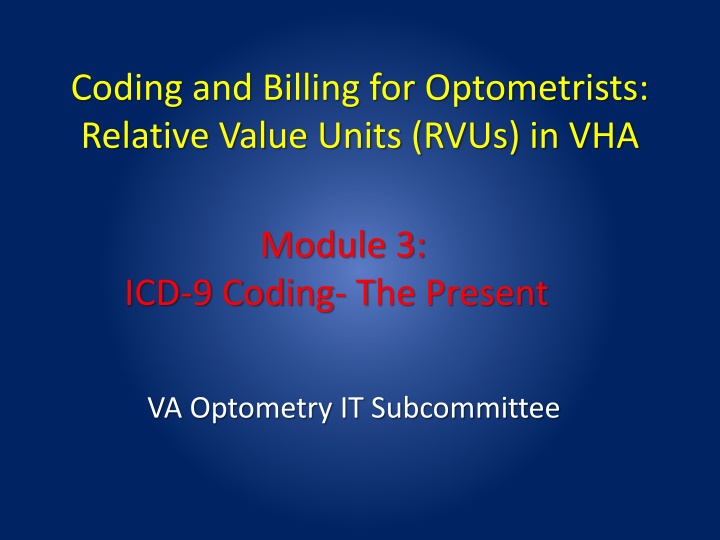 coding and billing for optometrists relative