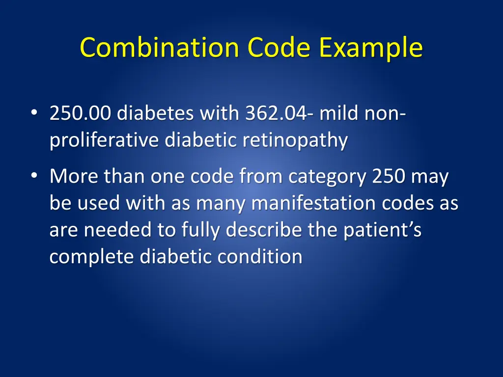 combination code example
