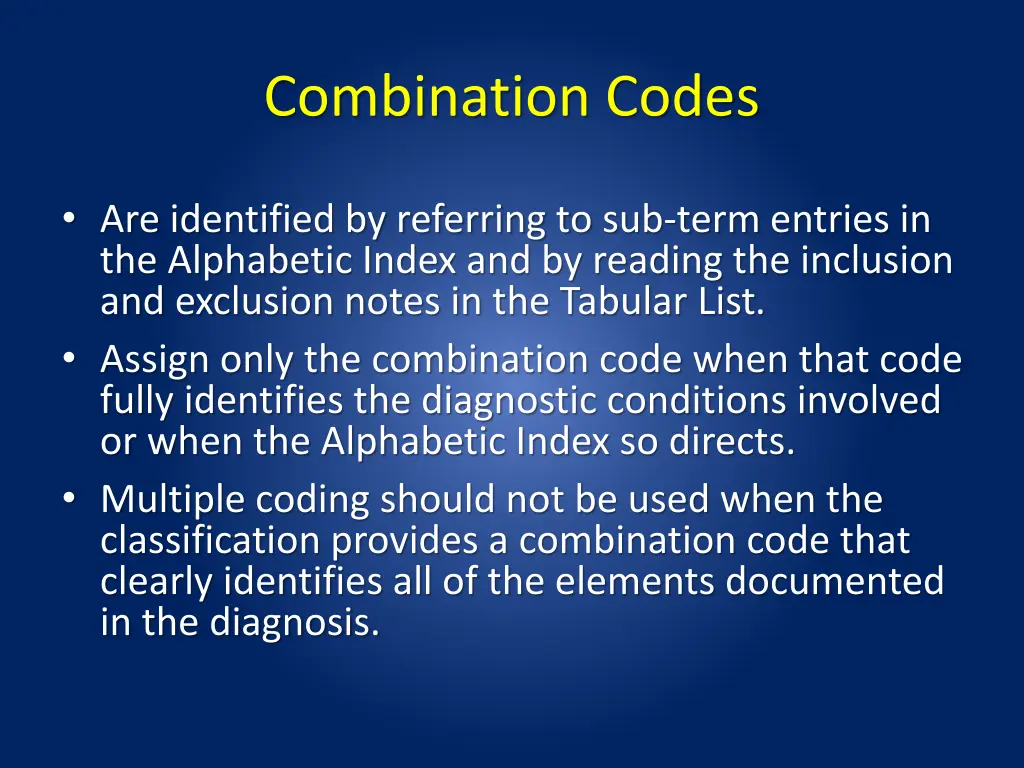 combination codes