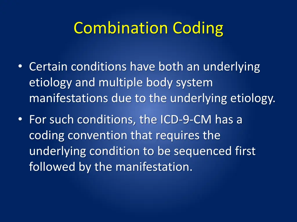 combination coding