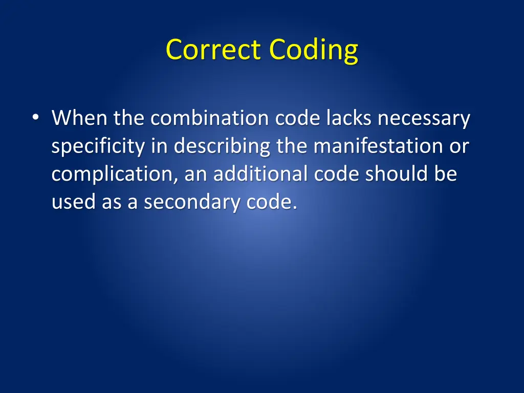 correct coding 3