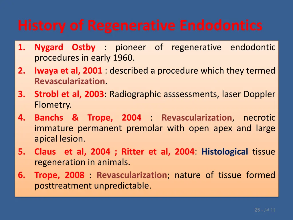 history of regenerative endodontics