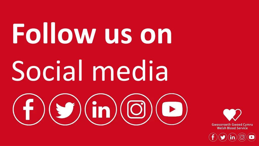 follow us on social media