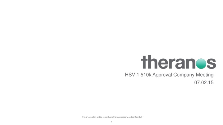 hsv 1 510k approval company meeting