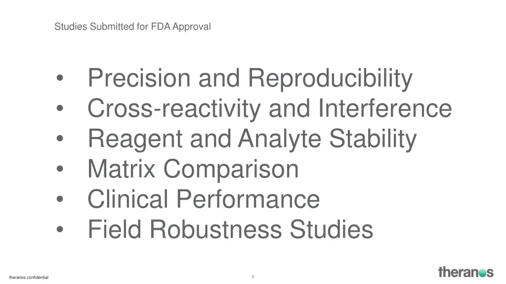 studies submitted for fda approval