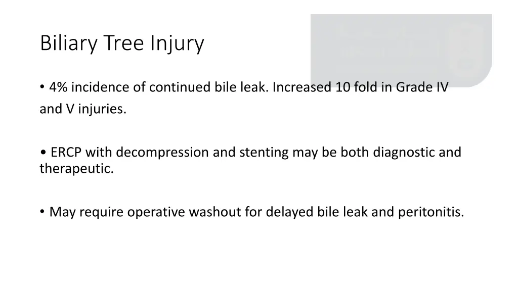 biliary tree injury