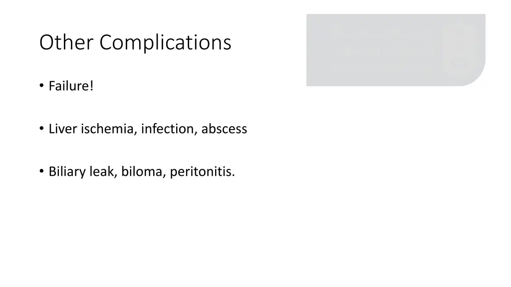 other complications