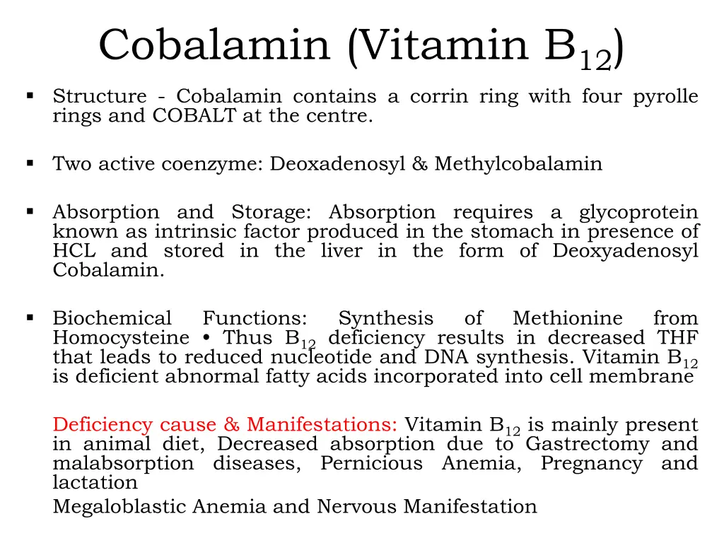 cobalamin vitamin b 12 structure cobalamin