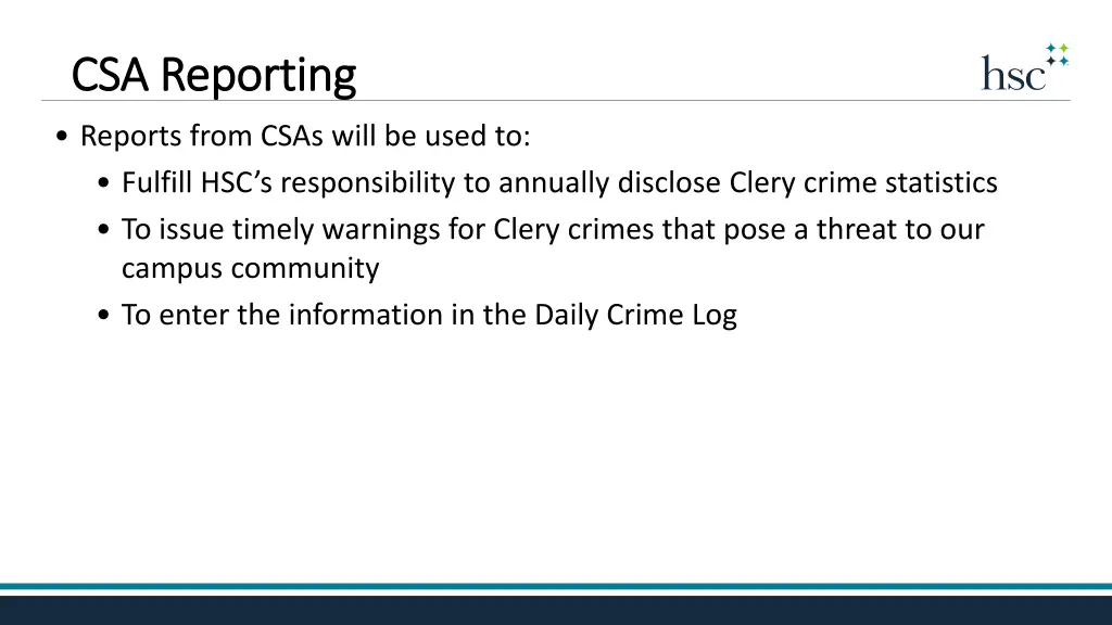 csa reporting csa reporting