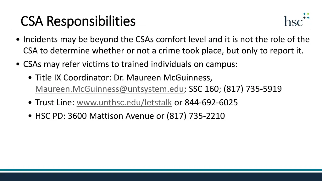 csa responsibilities csa responsibilities 1