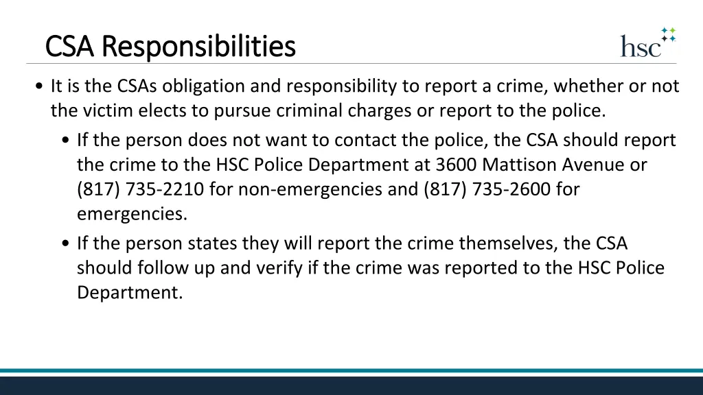 csa responsibilities csa responsibilities
