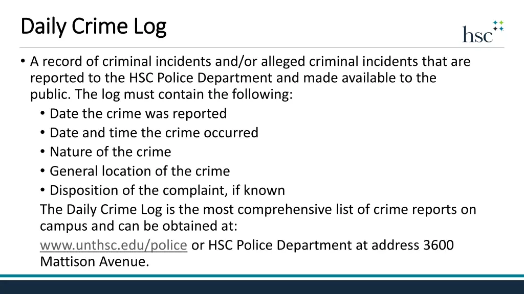 daily crime log daily crime log