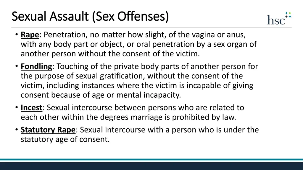 sexual assault sex offenses sexual assault