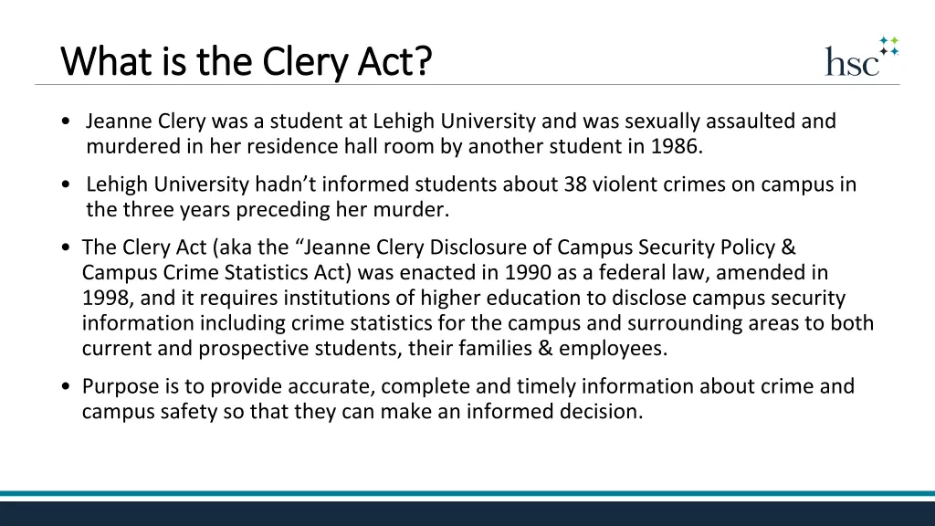 what is the what is the clery