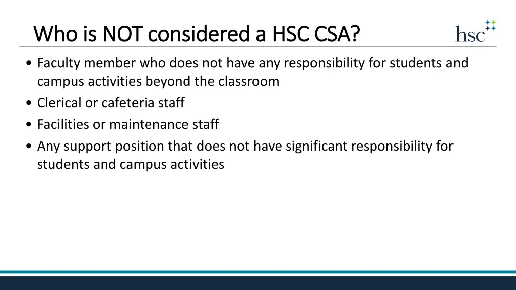 who is not considered