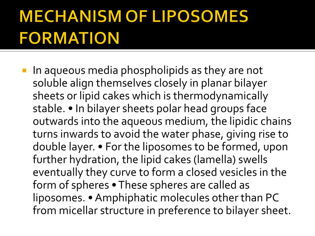in aqueous media phospholipids as they
