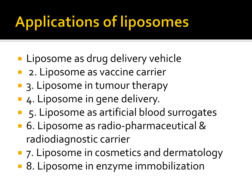 liposome as drug delivery vehicle 2 liposome