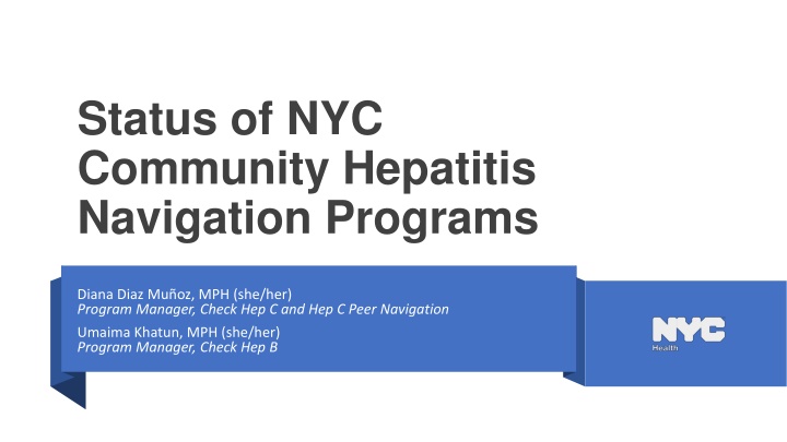 status of nyc community hepatitis navigation