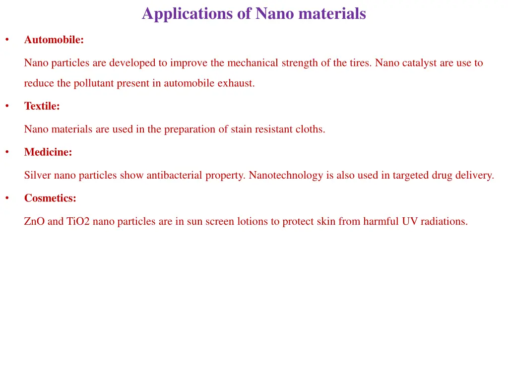 applications of nano materials 1